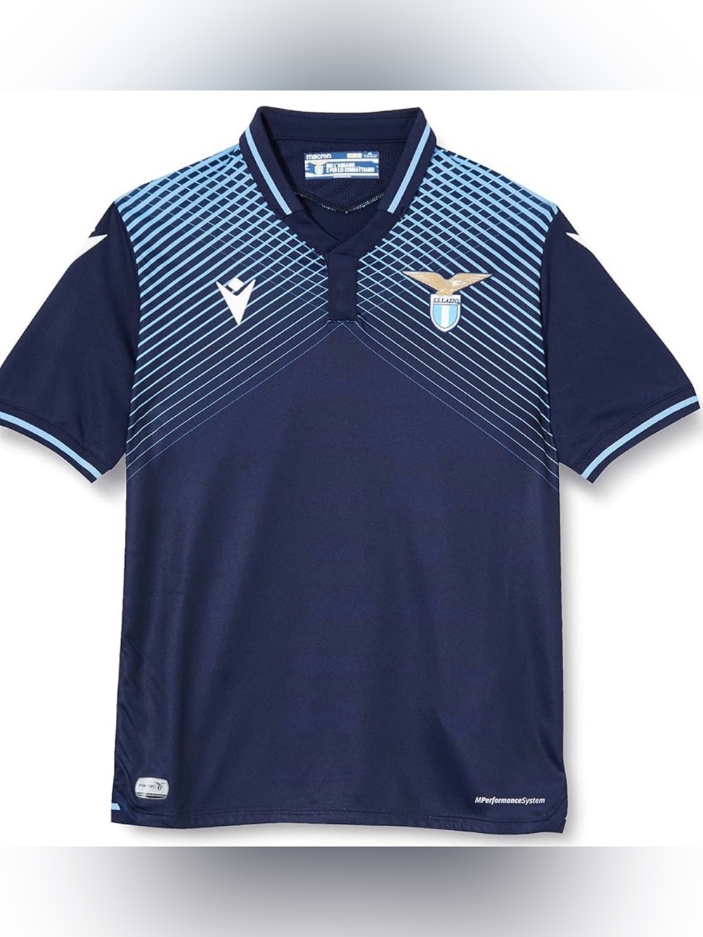 Macron SS Lazio 2020-2021 Third Football Jersey Size Medium Blue Soccer Kit